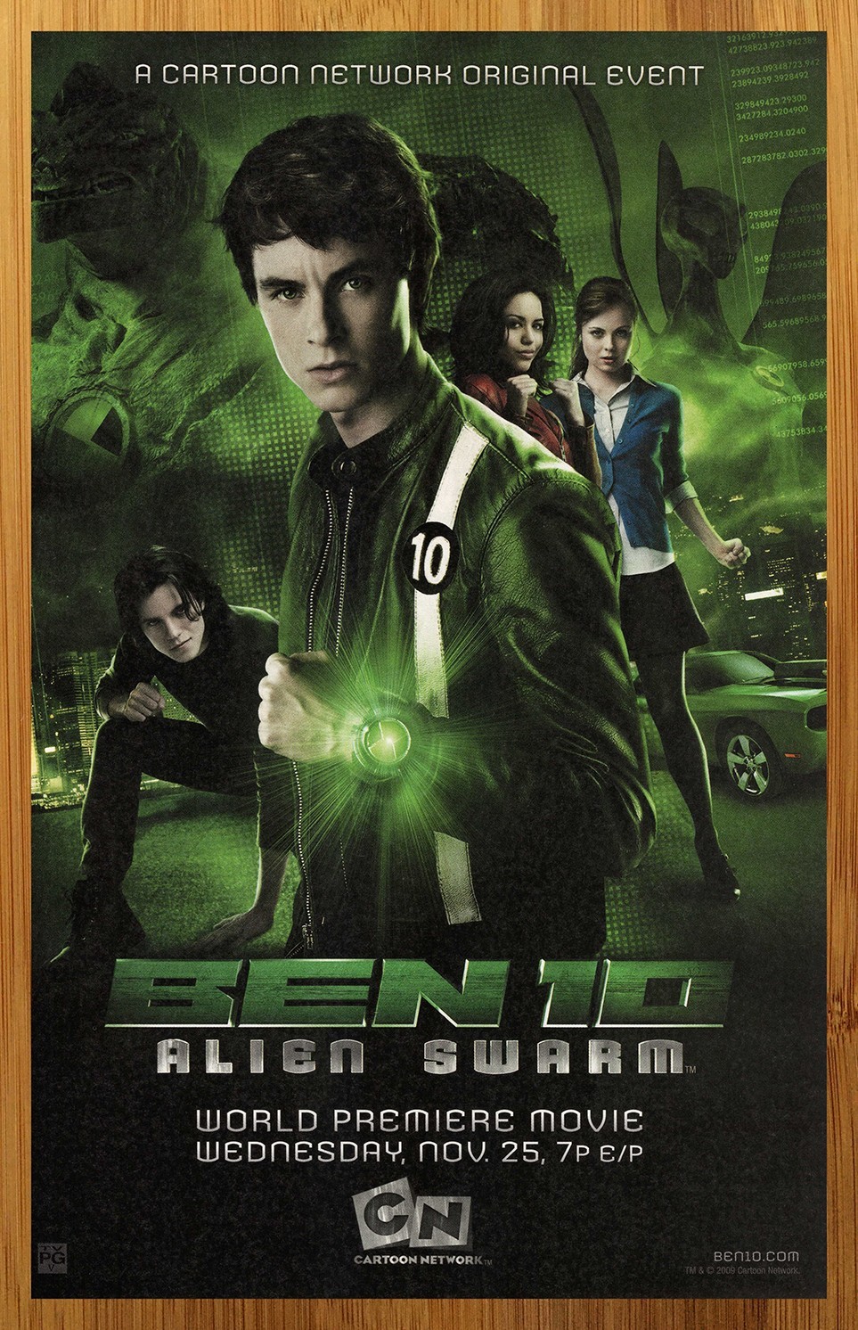 2009 Ben 10 Alien Swarm Print Ad/Poster Cartoon Network CN TV Movie Promo Art 