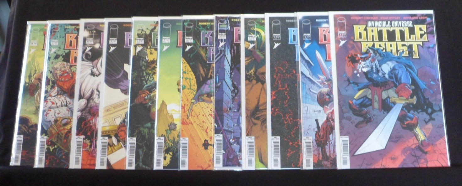 Invincible Universe: Battle Beast FULL RUN of 12 A Cover Comics (1-12) NM/UNREAD