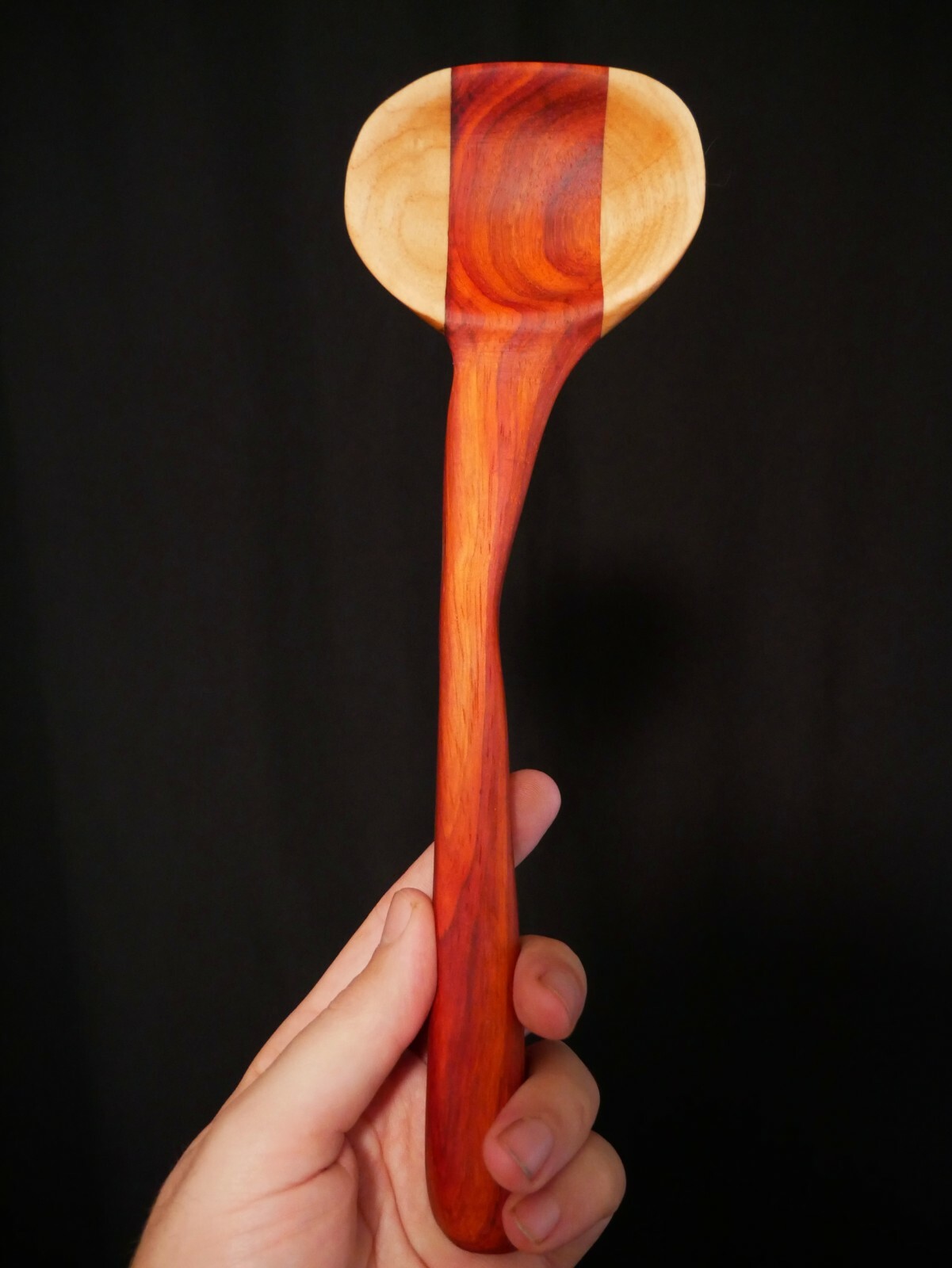 Hand Carved Rustic Style Wood Spoon