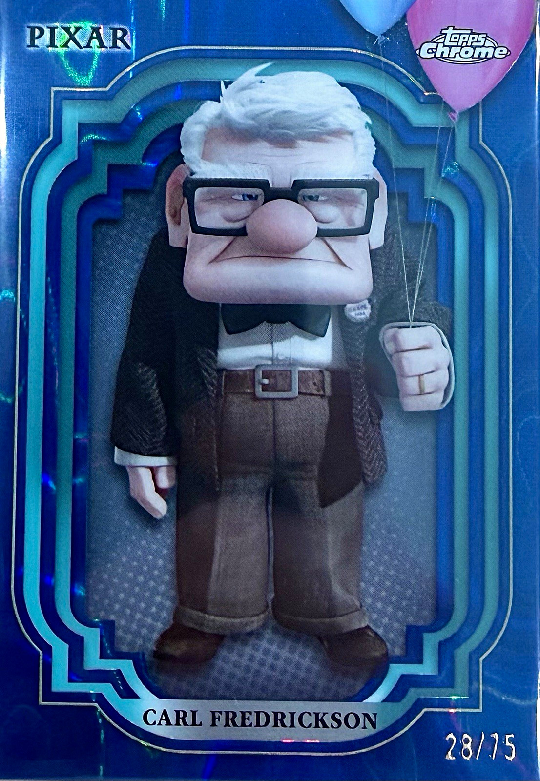 Topps 2024 Topps Chrome Disney Pixar Up Carl Fredrickson #134 28/75