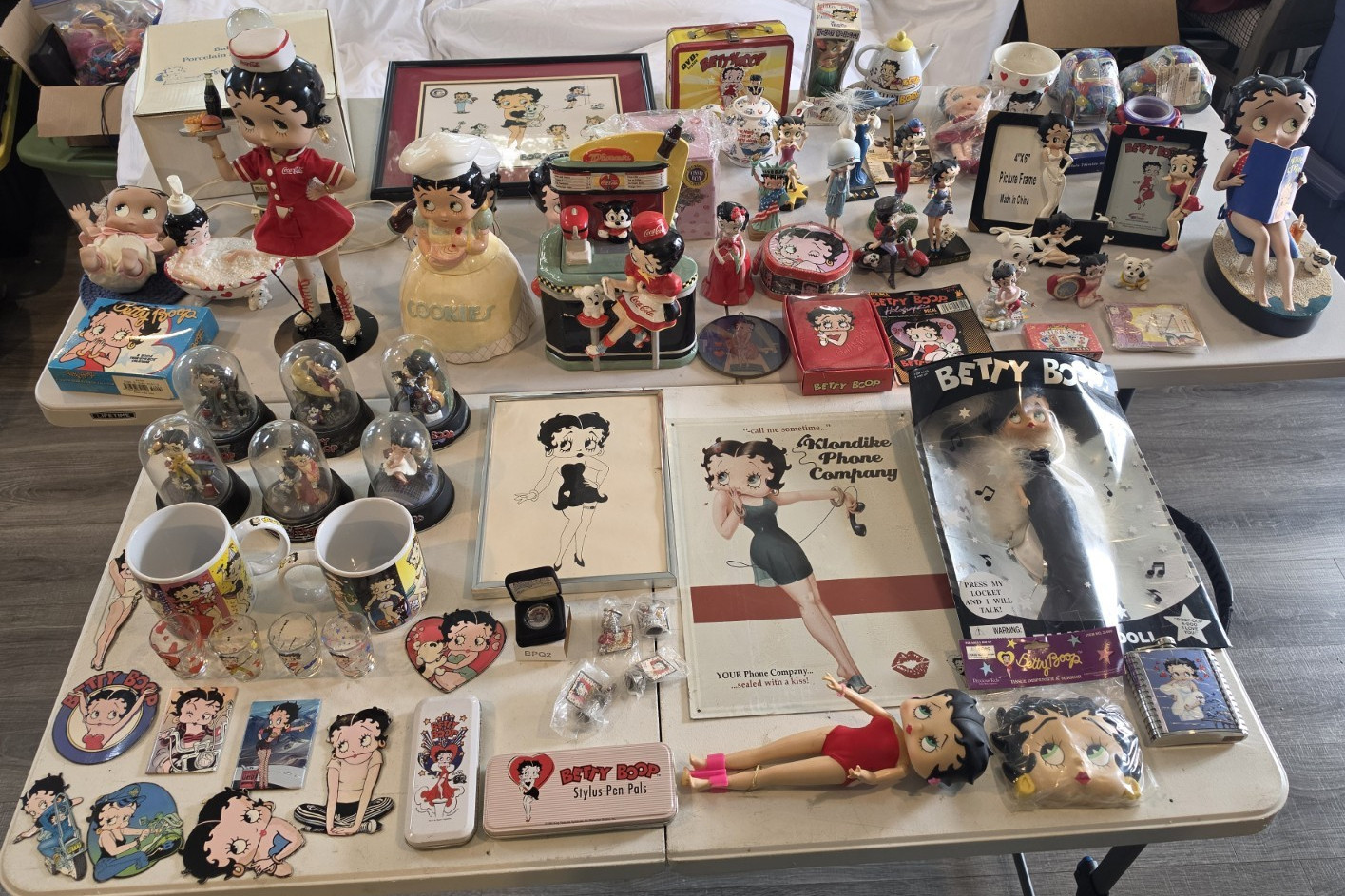 Huge Betty Boop Collection Lot - Vintage figurines, Coca-Cola, Funko, Decor More