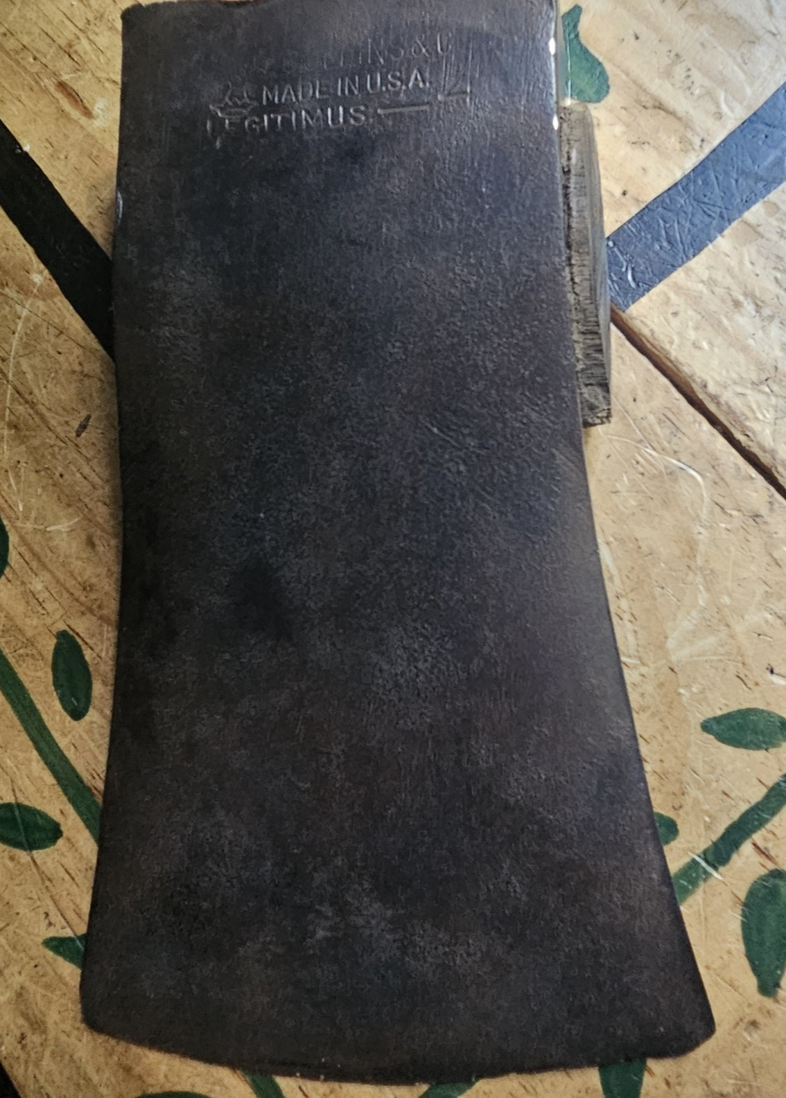 VINTAGE COLLINS & CO. LEGITIMUS FELLING AXE - NO HANDLE VINTAGE COLLINS & CO. LEGITIMUS FELLING AXE - NO HANDLE