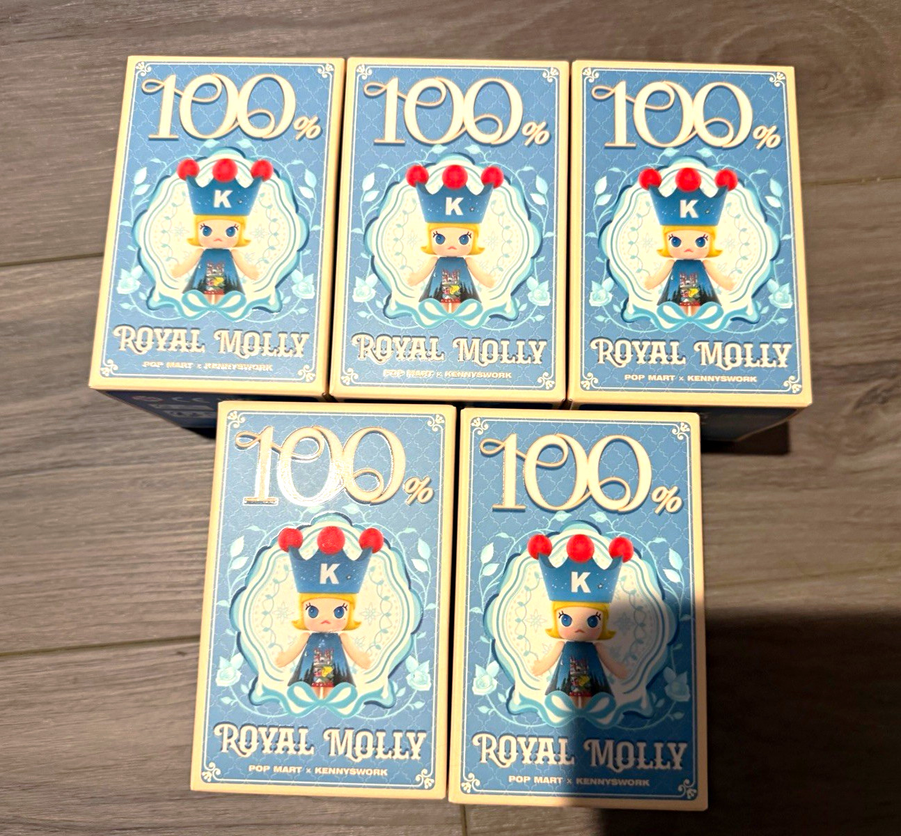 POP MART Royal Molly 100% Didi Watermelon 20th Bubbles Dun Huang Lot of 5 Boxes