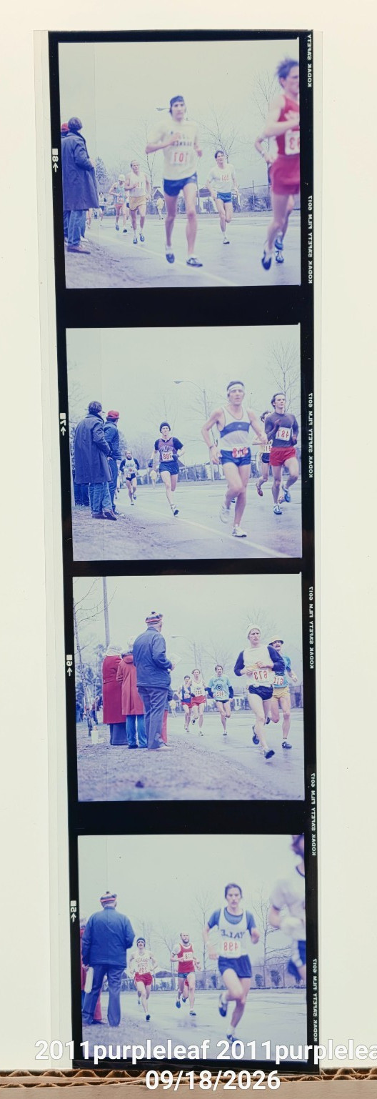 Vintage 1977 Boston Marathon Original 35mm Negatives Strip Running History 70s Vintage 1977 Boston Marathon Original 35mm Negatives Strip Running History 70s