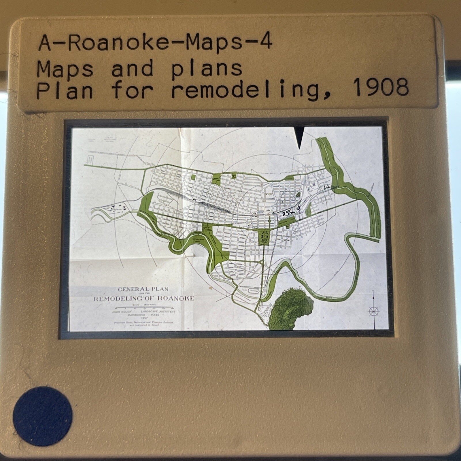 Roanoke Virginia “remodeling Plan 1908”Architecture Vintage Photo 35mm slide