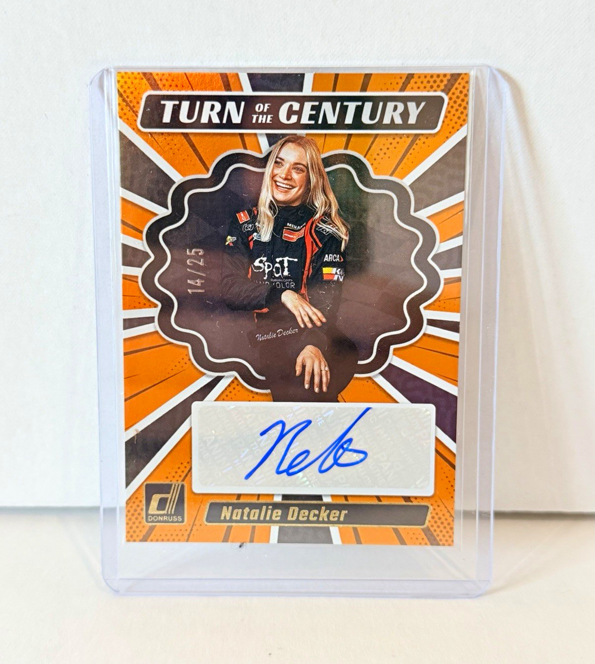 Panini 2024 Donruss Racing NASCAR Turn of the Century Natalie Decker Auto /25