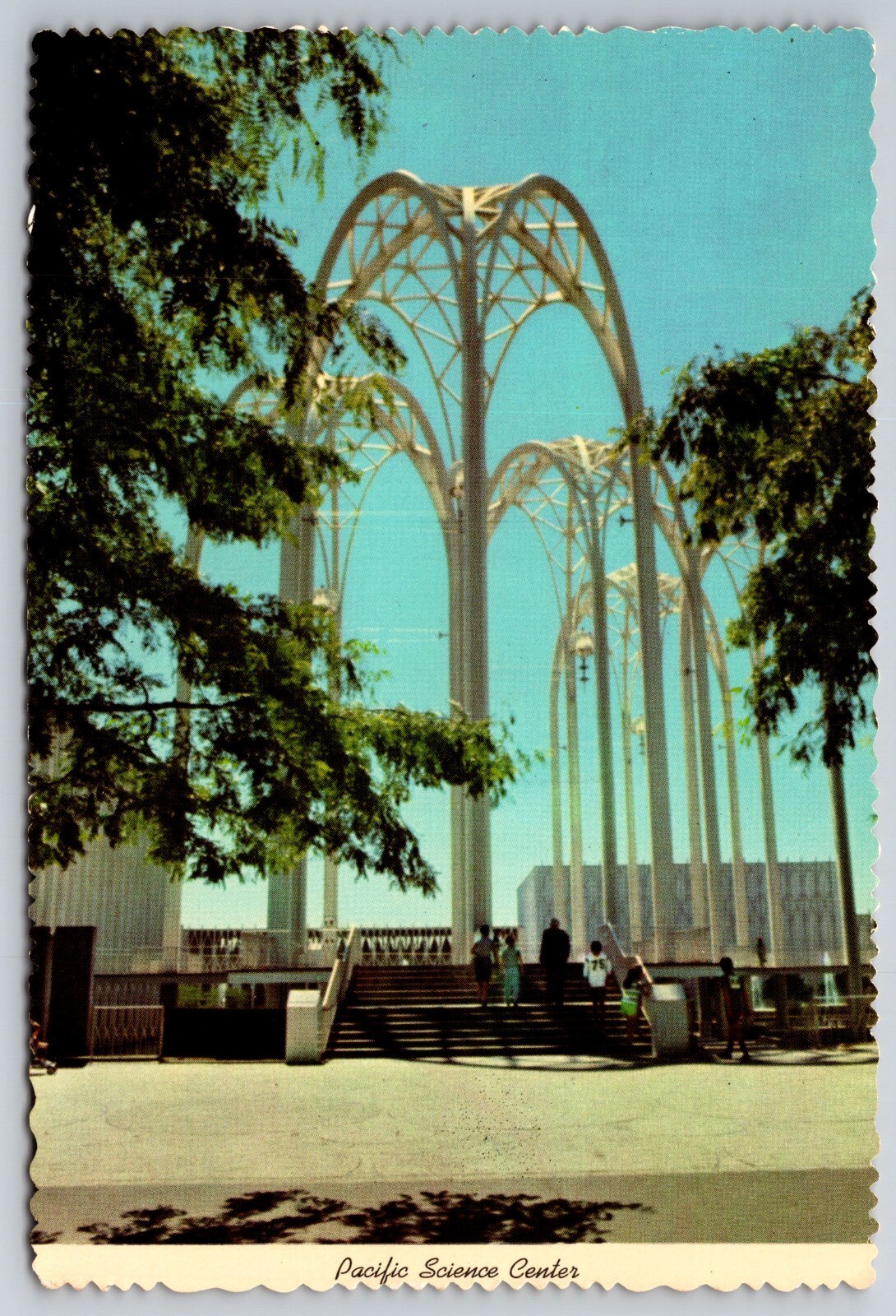 Pacific Science Center Seattle Arches Vtg Postcard America\'s Newest Playground