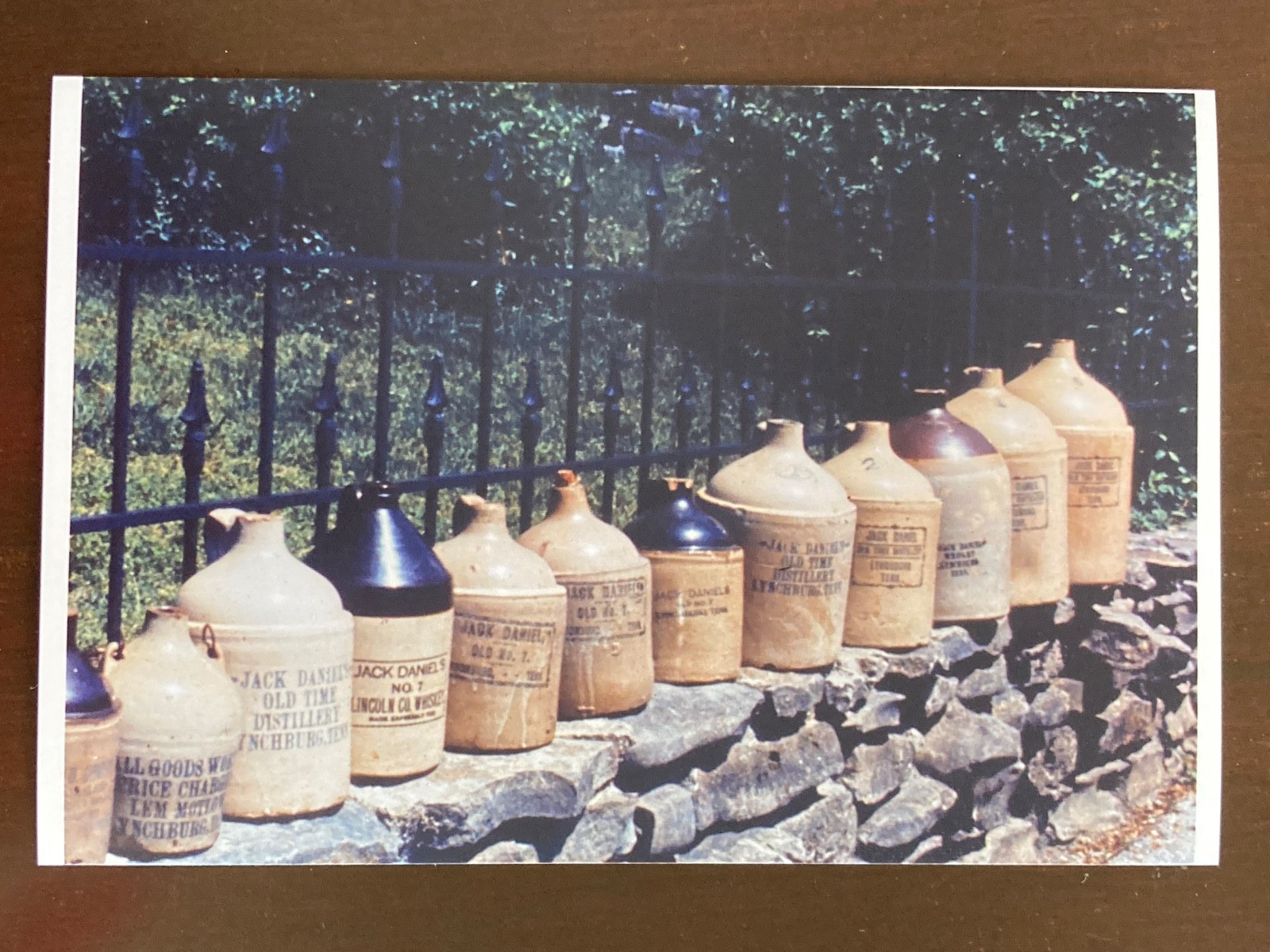Jack Daniel Photo, reprint from vintage 35mm slide, Old Jugs, circa 1970s Jack Daniel Photo, reprint from vintage 35mm slide, Old Jugs, circa 1970s