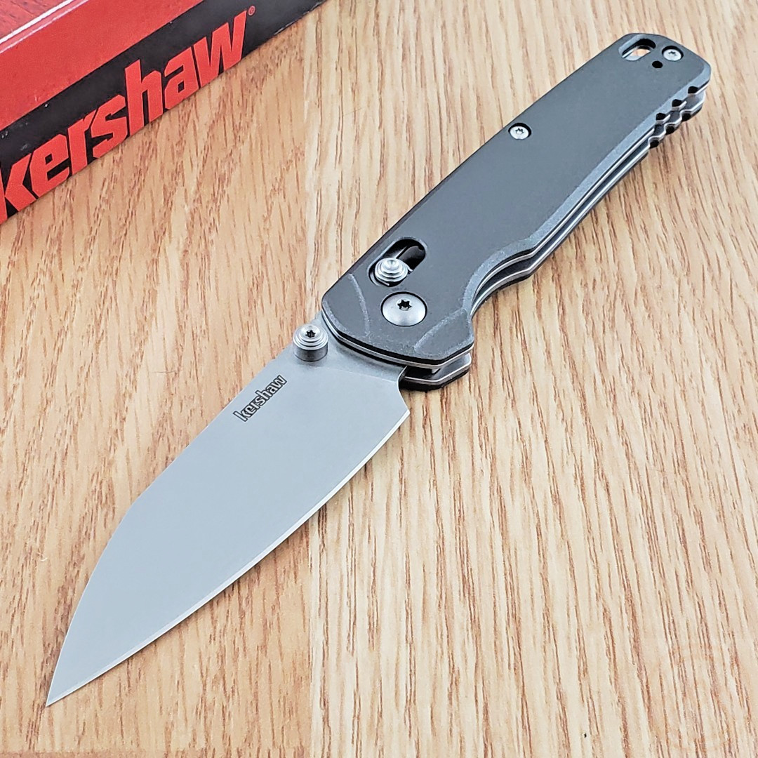 Kershaw Bel Air Folding Knife 3.13 CPM MagnaCut Steel Blade Gray Aluminum Handle