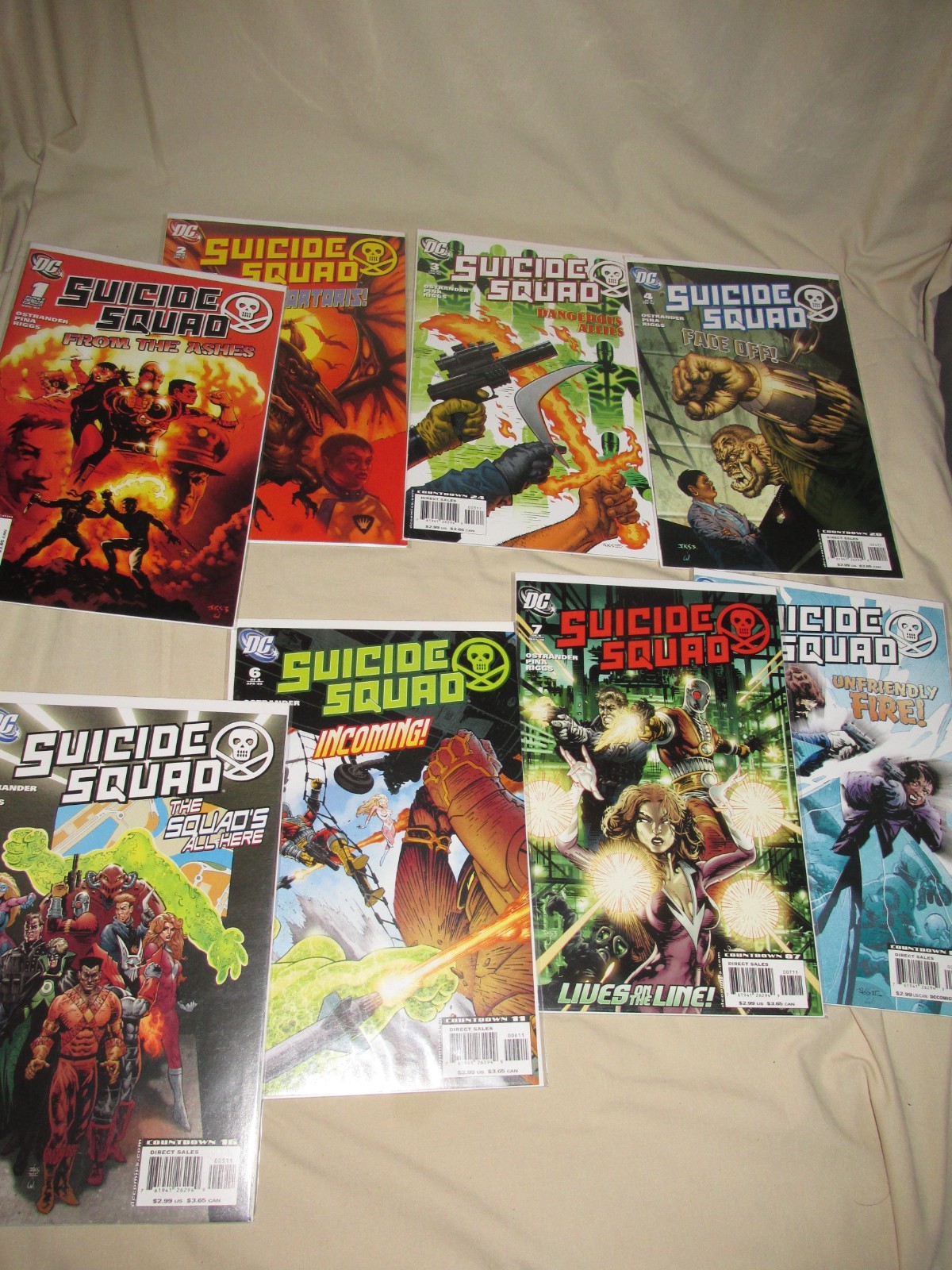 Suicide Squad Vol. 3 1-8 DC Comic Set Complete Ostrander Pina Riggs Snyder 2007