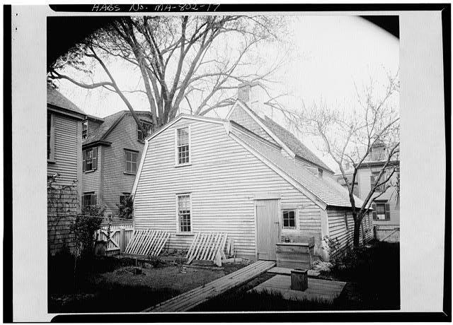 Photo:Salem Massachusetts Narbonne House 1891 South Side East Rear HABS