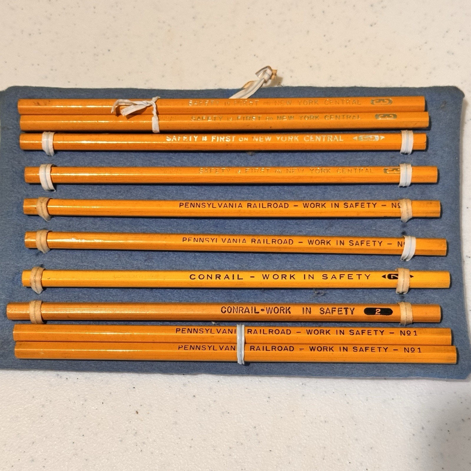 10 Railroad Railway Pencils #2 & #3 New York Central Pennsylvania Conrail Unused