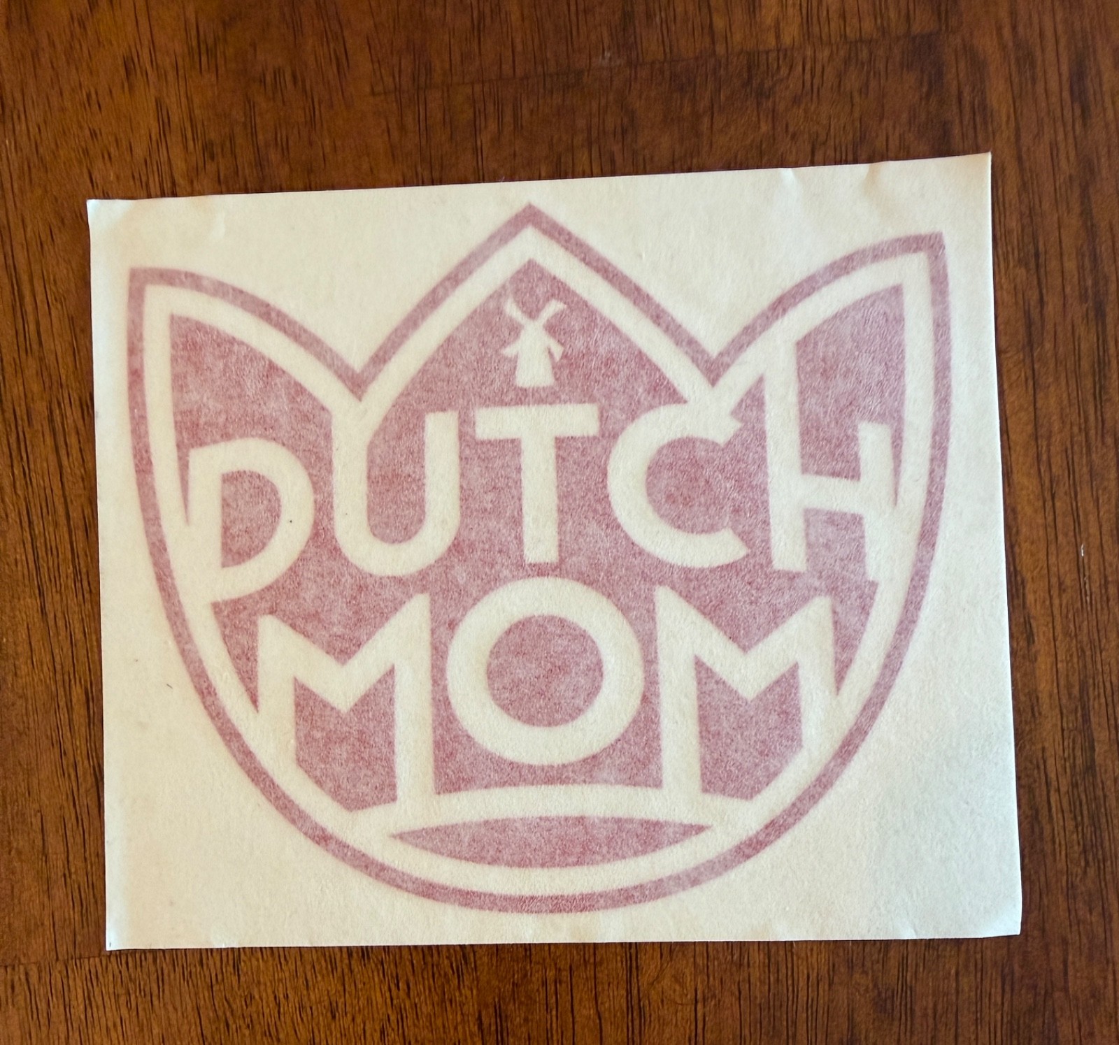 Dutch Bros decal Dutch Mom  Red Vintage Sticker
