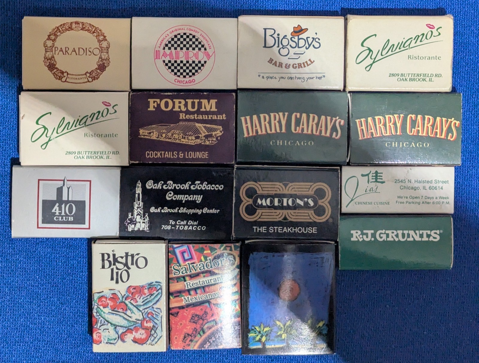 Ultimate Lot of 93 Vintage Chicago Matchbooks & Boxes - UNUSED