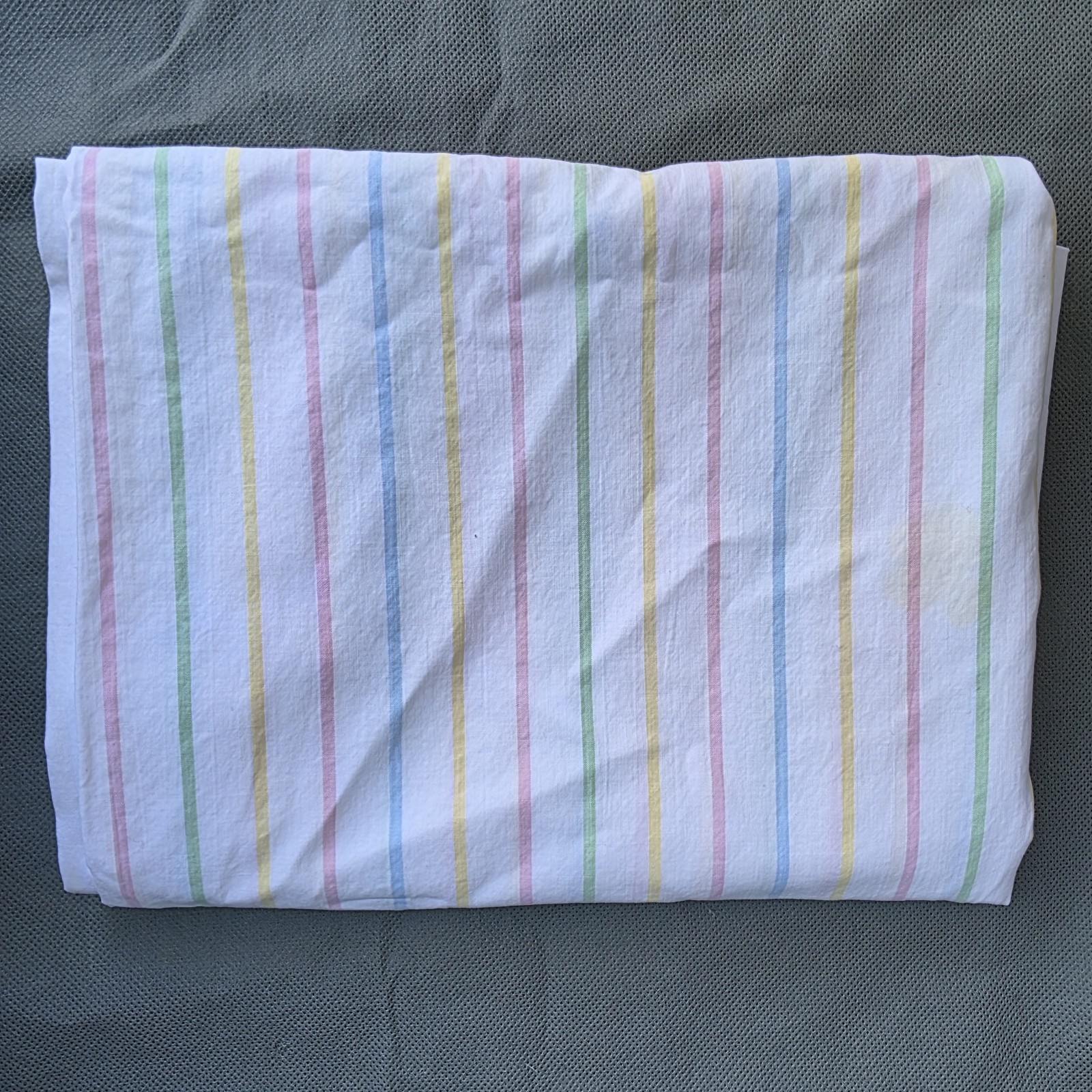 Springmaid Combed Percale 100% Cotton Striped White Colorful Pillow Case 42 X 38