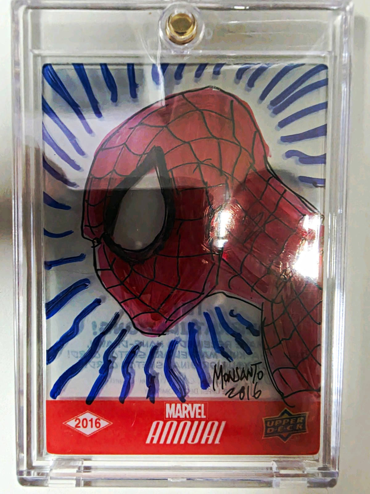 Upper Deck 2016 Marvel Annual Spider-Man #101 1/1 Sketch Card Hard Signed