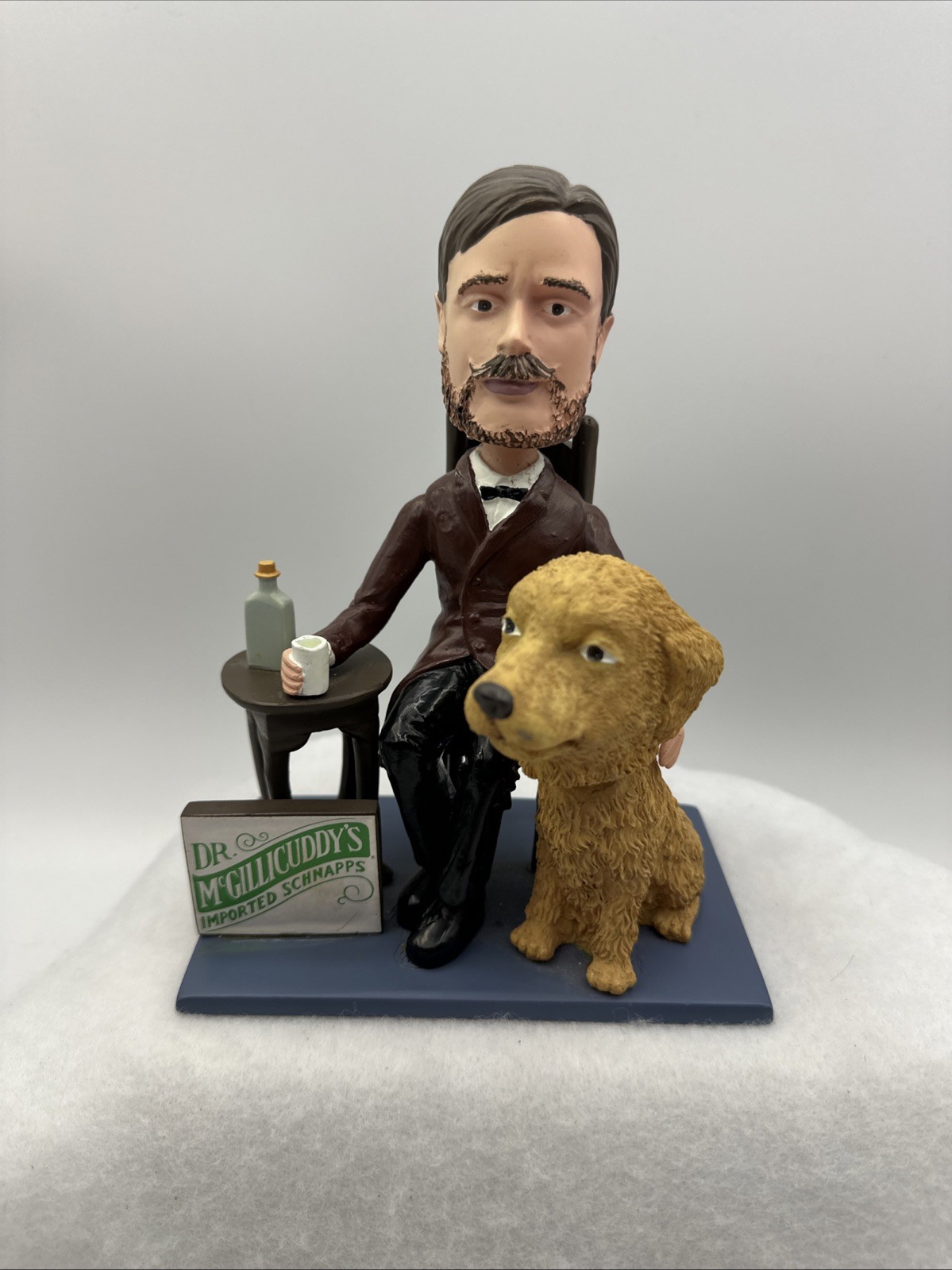 Dr. McGillicuddys Bobblehead Alcohol Drink Vintage With Dog Imported Schnapps 