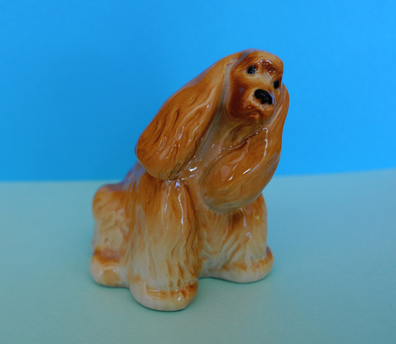 PORCELAIN Figurine DOG Spaniel,sitting