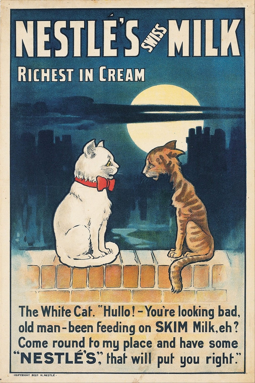 🥛 Nestlé's Milk Vintage Ad Poster 1920s - 24x36” Retro Decor 🗞️ Hi-Res💎 Print 🥛 Nestlé's Milk Vintage Ad Poster 1920s - 24x36” Retro Decor 🗞️ Hi-Res💎 Print