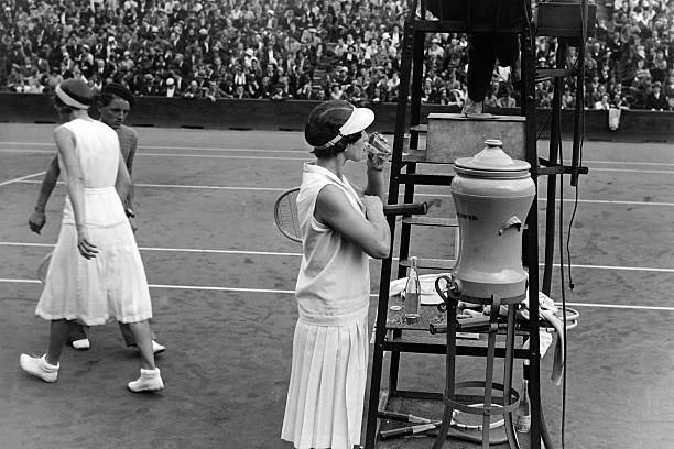 Wills Moody American Hilde Krahwinkel Germany women\'s semi-fin- 1932 Old Photo