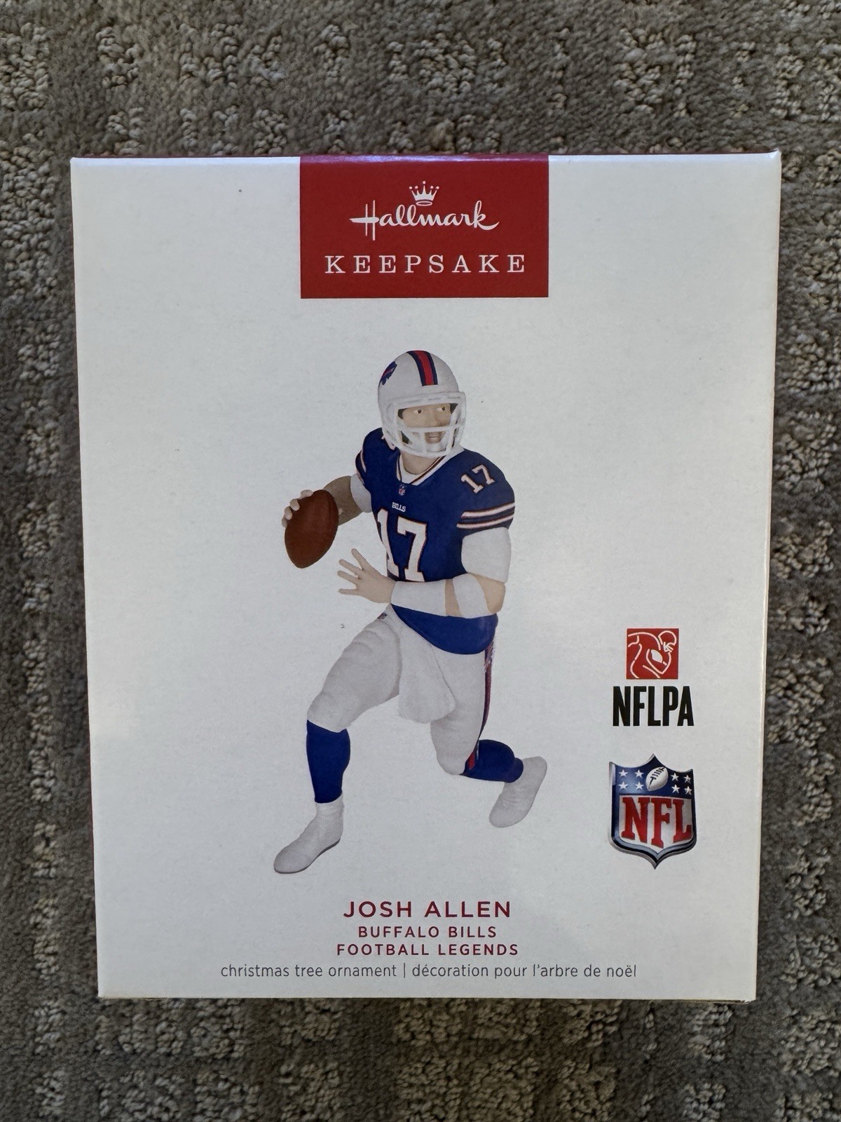 2023 Hallmark Keepsake NFL Football Legends Ornament Josh Allen Buffalo Bills 2023 Hallmark Keepsake NFL Football Legends Ornament Josh Allen Buffalo Bills