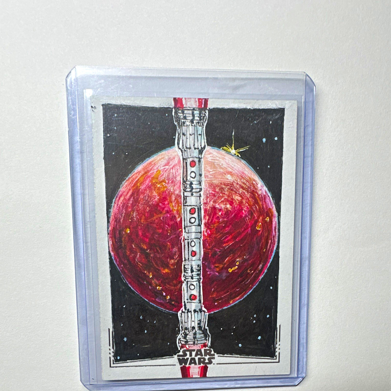 2024 Topps Star Wars Chrome Darth Mauls Lightsaber and Dathomir by Neil A Brady