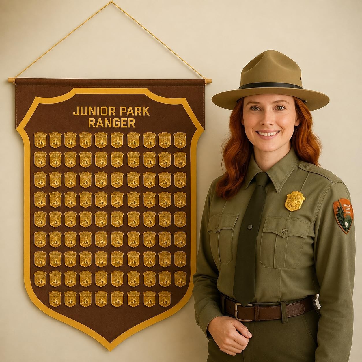 Junior Ranger Badge Display Banner – 29.25 x 23 in Large National Park Badge Junior Ranger Badge Display Banner – 29.25 x 23 in Large National Park Badge