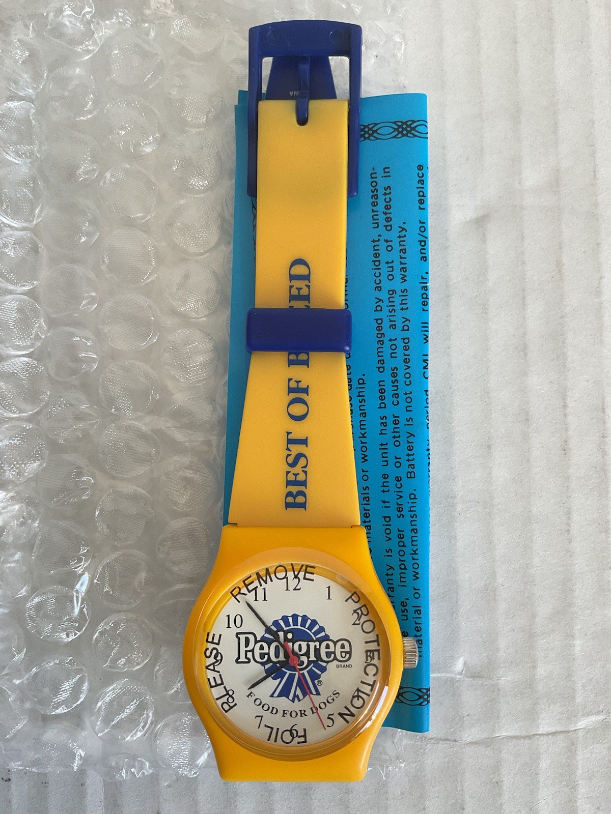 Vintage Pedigree Dog Food Watch Advertising Collectible Pets 90s NEW NOS