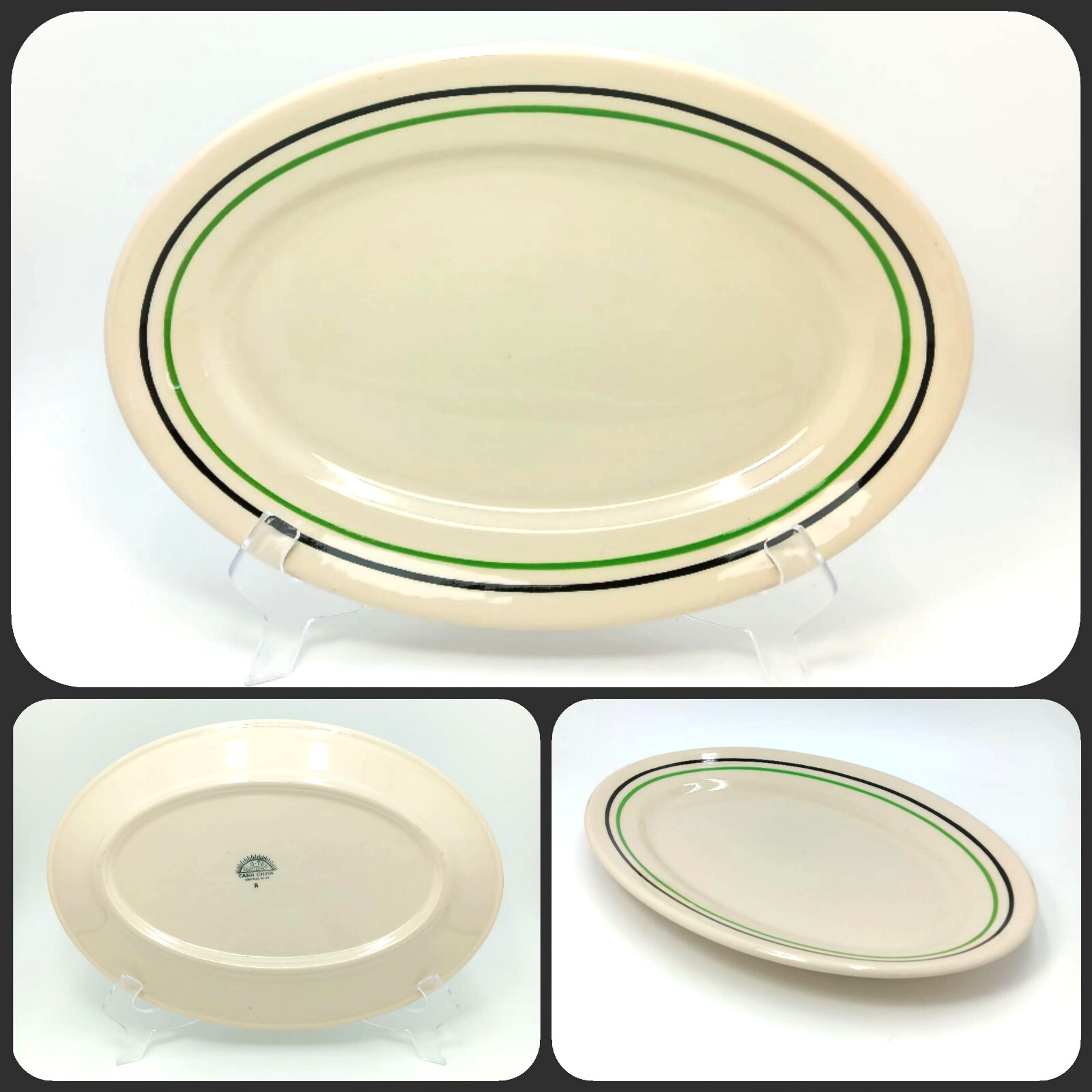 1 Glo Tan Restaurant Ware Oval Serving Platter 12.75\