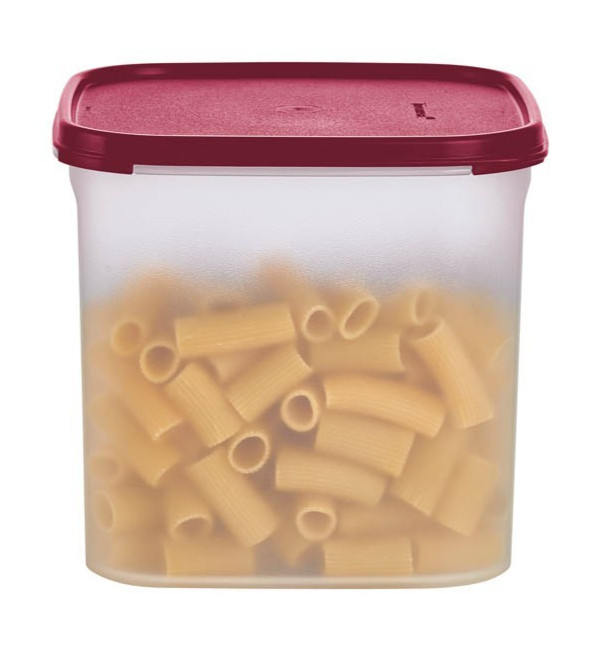Tupperware NEW Modular Mates SQUARE #3 CONTAINER 17 Cup Canister WITH RED Seal