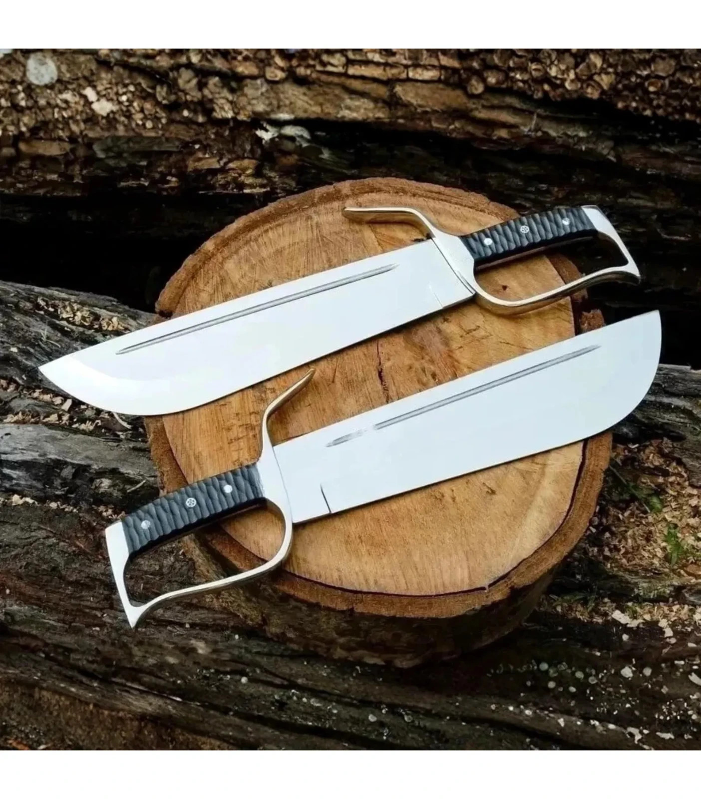 Hand-Forged Wing Chun Blades – Handcrafted High Carbon Steel Blade with Leather