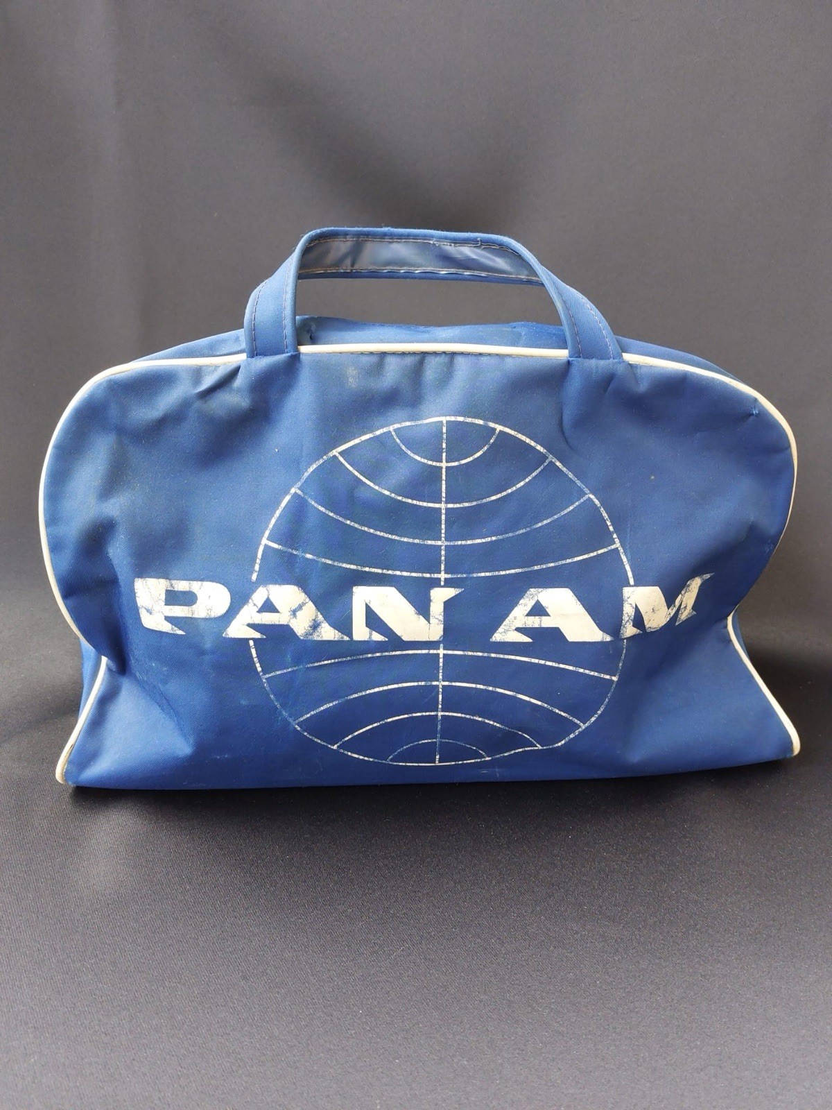 Vintage 1960s Pan Am NATCO Flight Bag Carry On Airline Travel Luggage USA