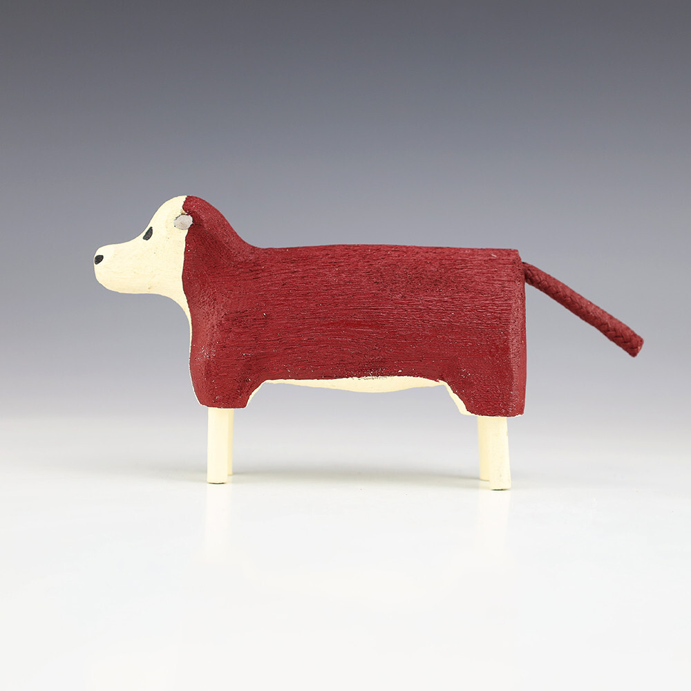 NATIVE AMERICAN NAVAJO FOLK ART COW BY CHANDLER BEGAYE