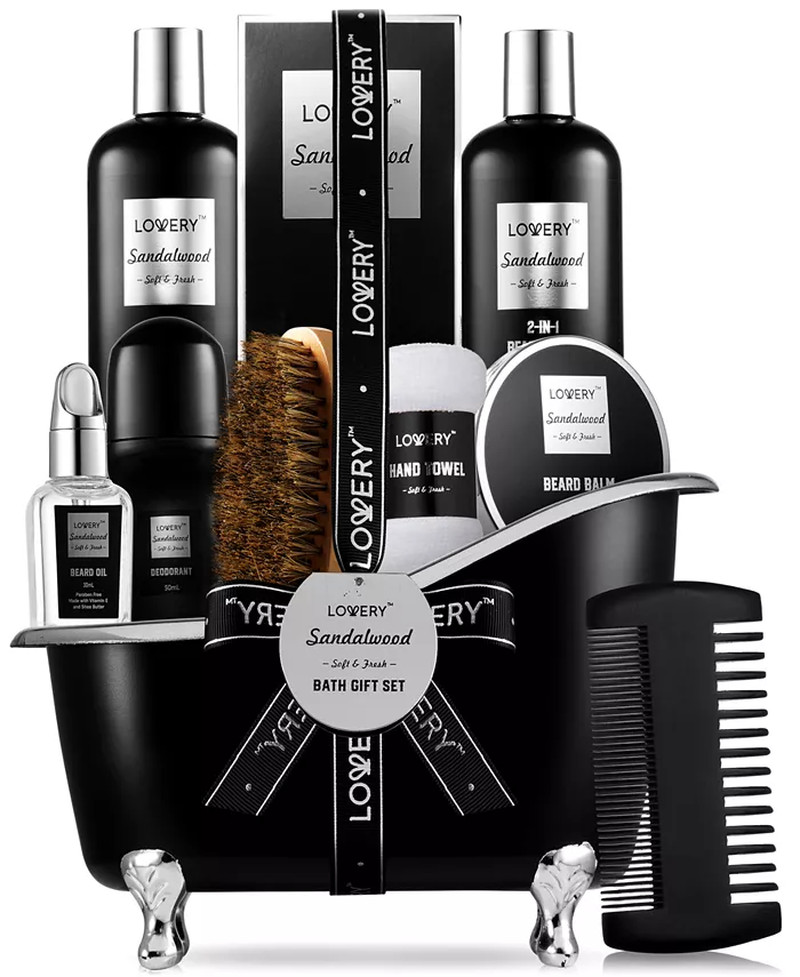 Men\'S 10-Pc. Sandalwood Self-Care Grooming Gift Set