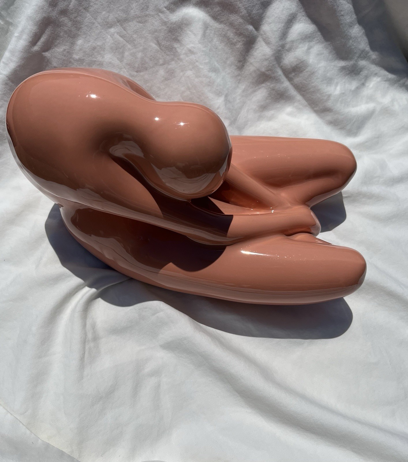Jaru Vintage Ceramic Female Posing Figure Modernist Art Sculpture, 1980