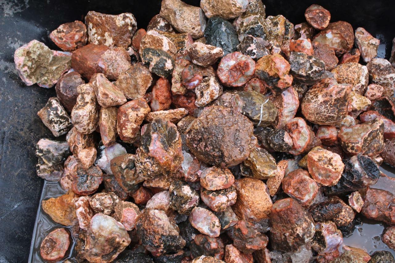 Morocco Berber Agate 5 lb Random pull rough lot Morocco Berber Agate 5 lb Random pull rough lot