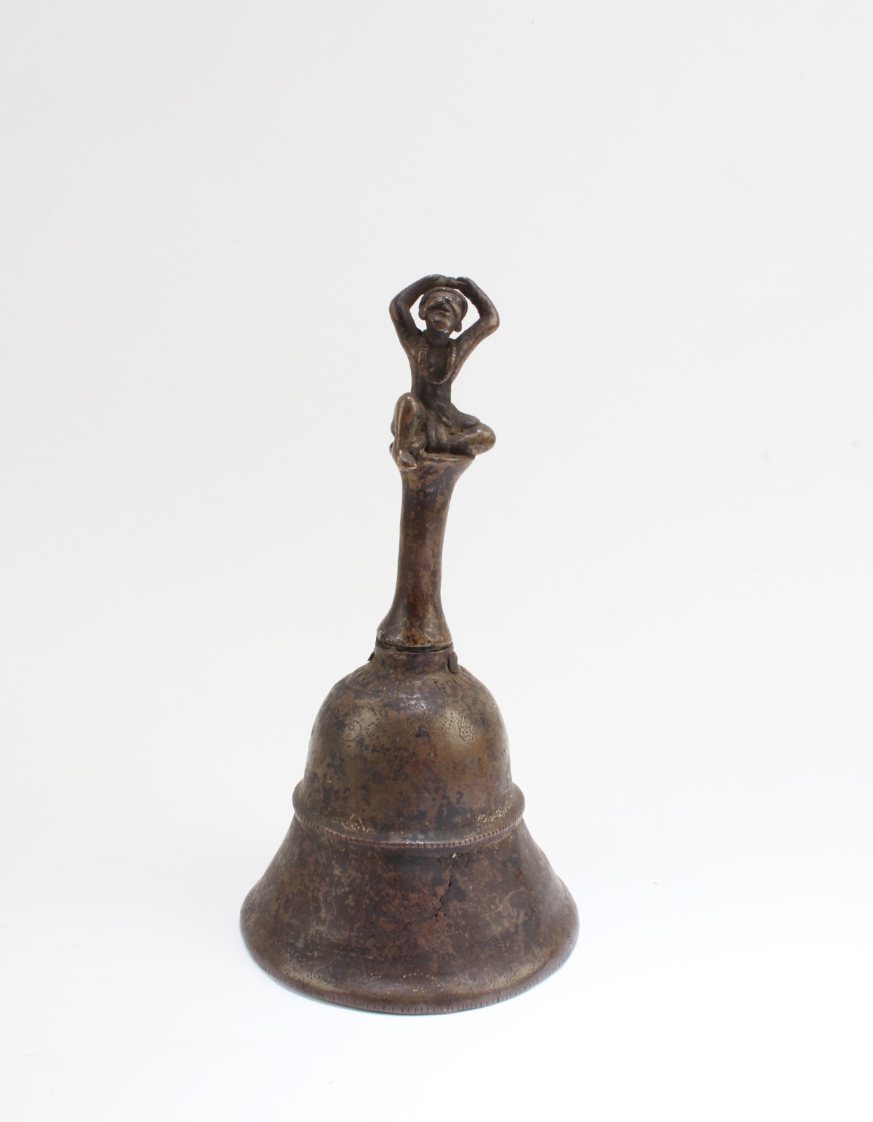 Chinese Tibetan Bronze Bell, 19th C Chinese Tibetan Bronze Bell, 19th C