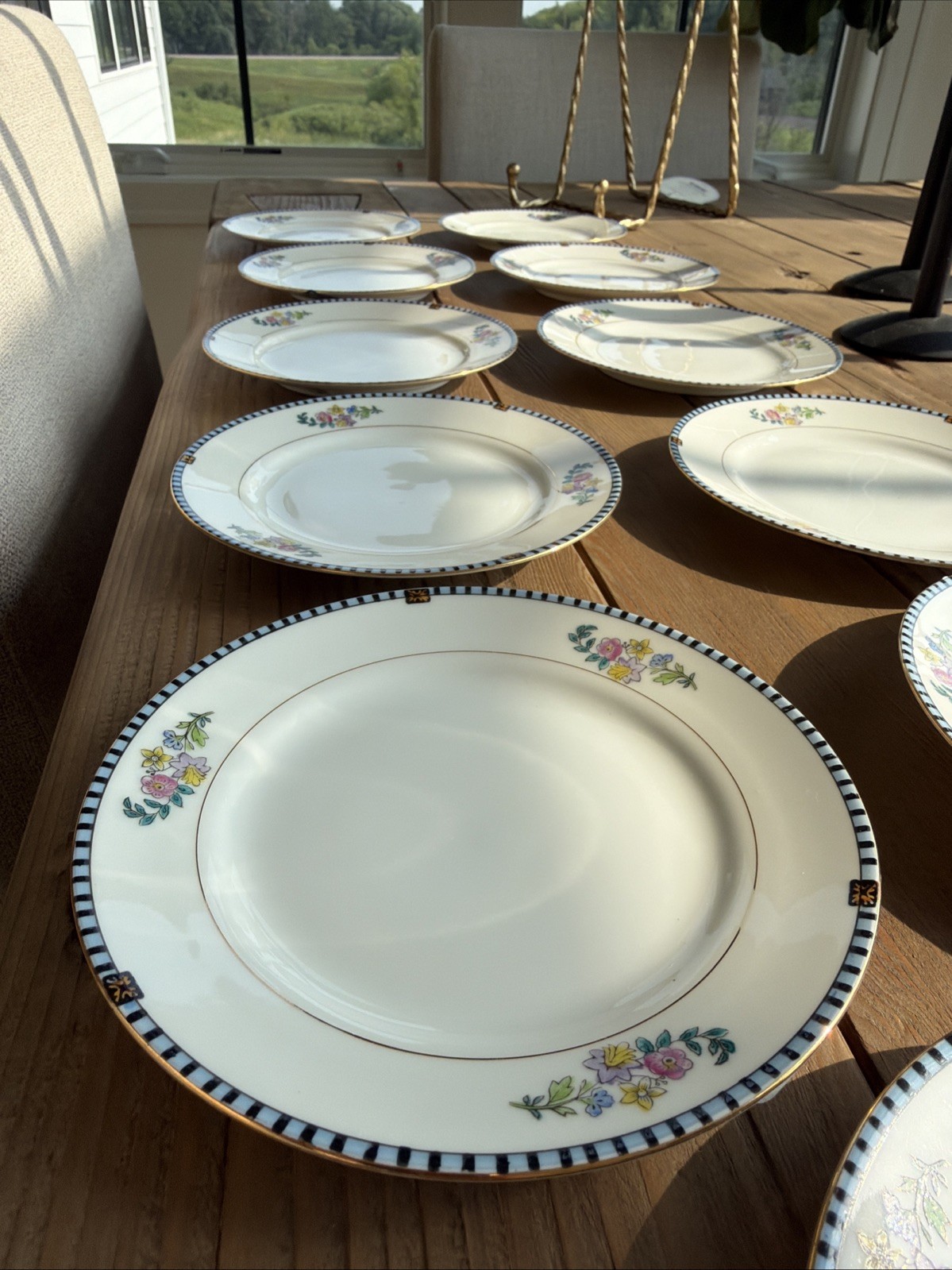 11 Lot Noritake Sheridan Pattern Sides Plate 6.5 Japan Vintage Floral Desеrt