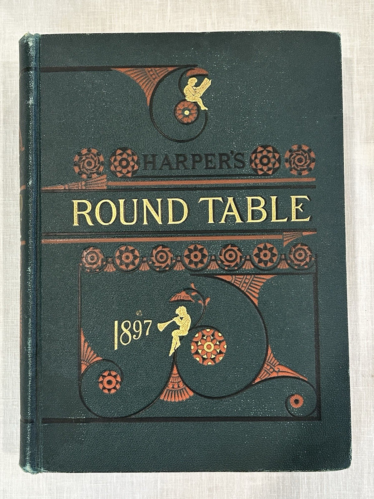 Harper’s Round Table 1897 Complete 52 Issues Antique Bound Volume Harper’s Round Table 1897 Complete 52 Issues Antique Bound Volume