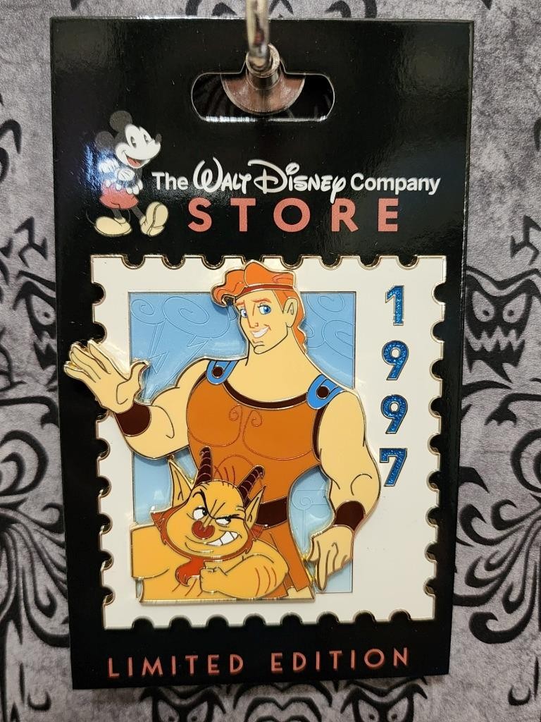 DEC WDCS D23 2026 Ultimate Stamp Hercules Phil 1997 LE 500 Disney Pin