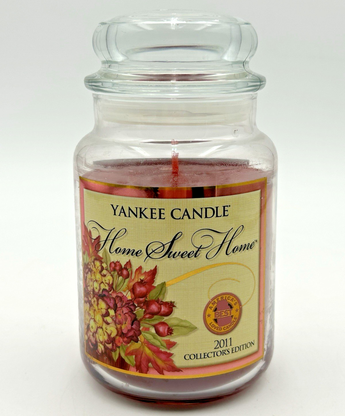 Yankee Candle Home Sweet Home Collector\'s Edition Jar Candle 2011 22 oz Red