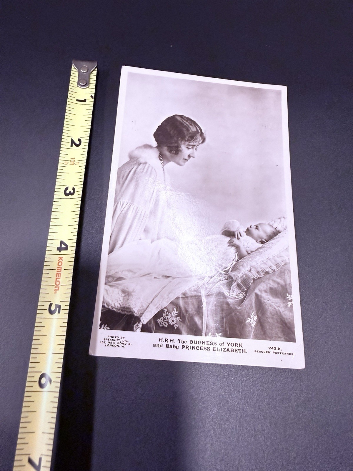 Antique 1926 Royal Postcard – Duchess of York w/ Baby Princess (Queen) Elizabeth