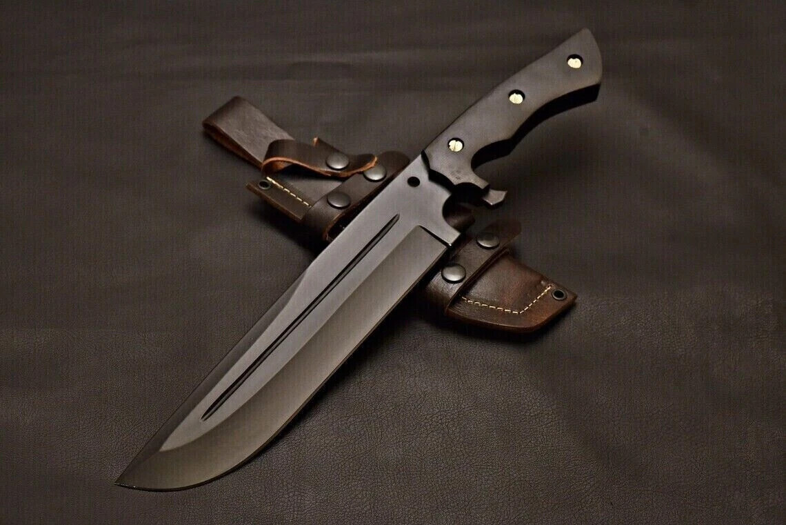 CUSTOM HANMADE D2 TOOL STEEL HUNTING BOWIE KNIFE SURVIVAL COMBAT KNIFE
