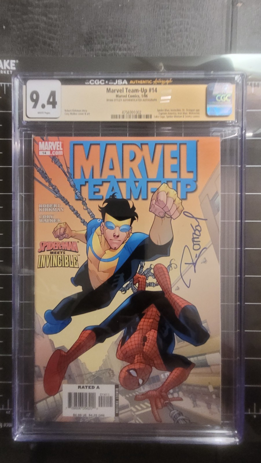 Marvel Team-Up vol 2 #14 Invincible - CGC Graded 9.4 Signed by Ryan Ottley