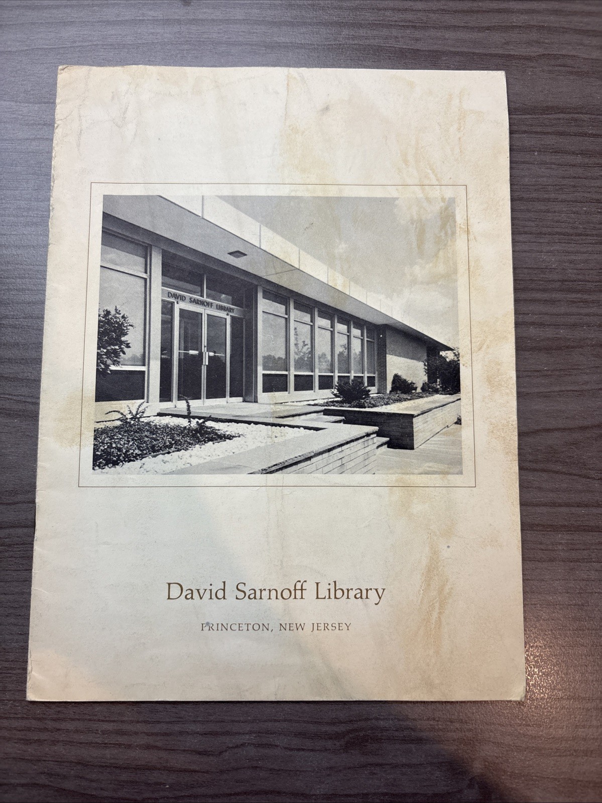 David Sarnoff Research Center - RCA Laboratories/Library Princeton, New Jersey