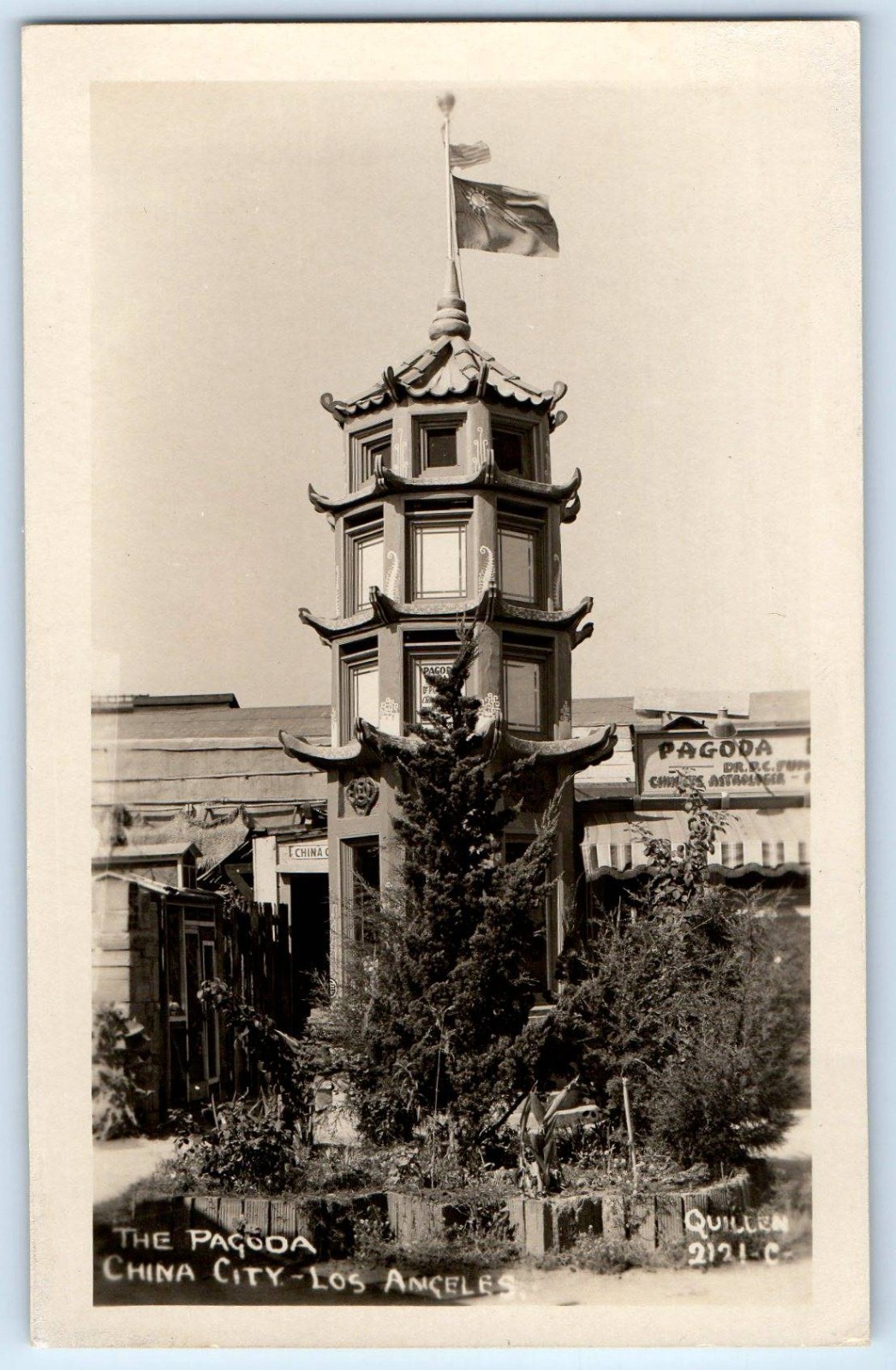 c1940\'s The Pagoda China City Los Angeles California CA RPPC Photo Postcard c1940\'s The Pagoda China City Los Angeles California CA RPPC Photo Postcard