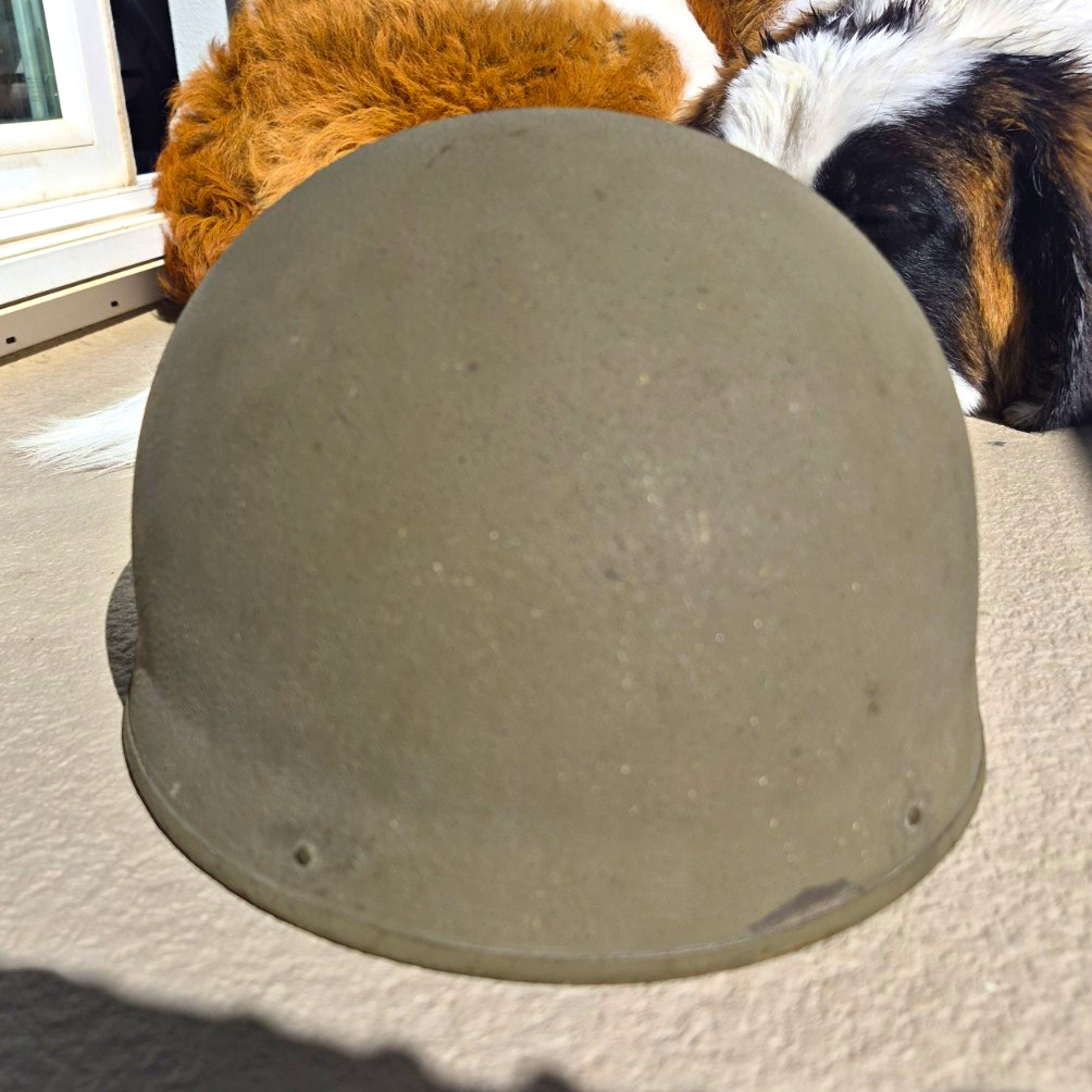 WW2 Original British Dispatch Rider Helmet Near Mint 99% 1942 BMB Size 7