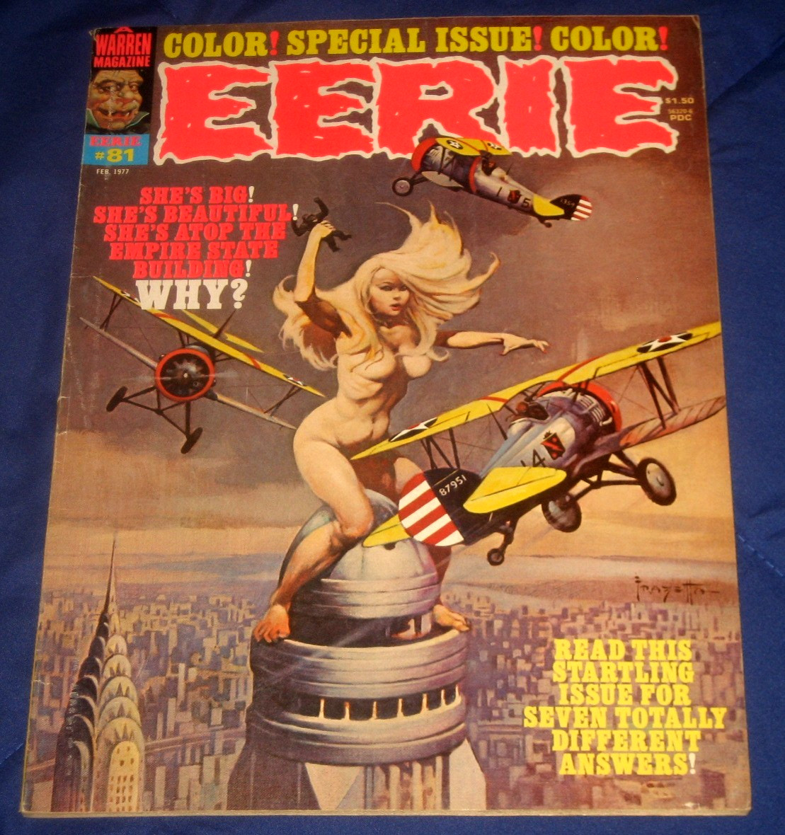 EERIE # 81 Frazetta cvr art /  BIG HALLOWEEN MONSTER MAG SALE