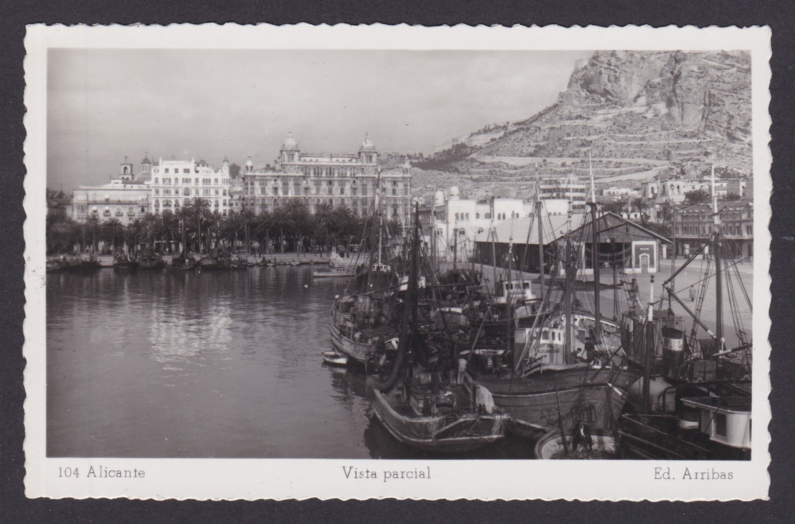 SPAIN, Vintge postcard, Alicante, Partial view