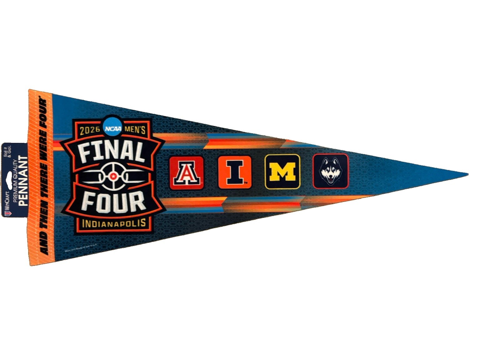 2026 NCAA Mens Final Four Pennant Illinois UConn Michigan Arizona NWT 12x30 2026 NCAA Mens Final Four Pennant Illinois UConn Michigan Arizona NWT 12x30